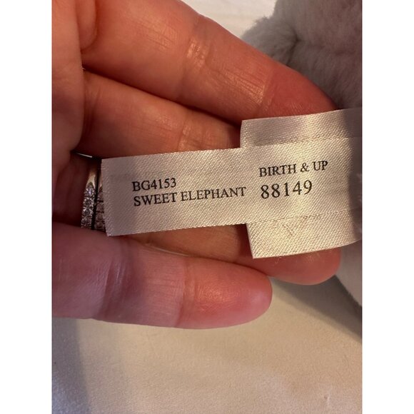 Baby Ganz Collection “Sweet Elephant”Stuffed Animal Soft Toy lovey Pink Ribbon - Picture 12 of 15